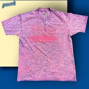 Vtg Casino Queen T-Shirt L Pink Dyed Pride of Mississippi